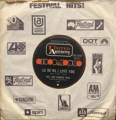 Inez & Charlie Foxx La De Da I Love You / Don't Do It 1969 Soul Funk Oz 45 - Bild 1 von 2