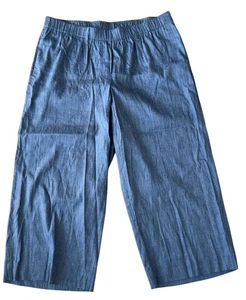 J. Jill everyday linen blend capri pants size 1X New With Tags - Picture 1 of 9