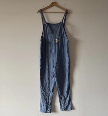 Mono holgado Bellavie Mameluco Azul 100% Algodón Estrella L Boho Lounge Foto 1 de 4