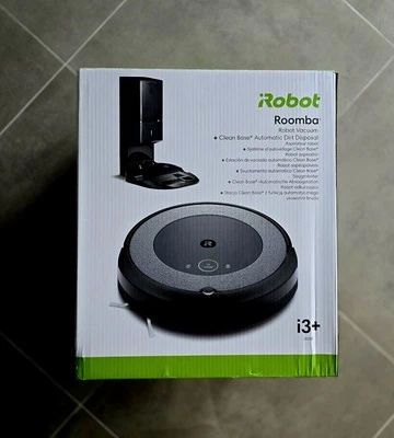 iRobot Roomba i3+/ 0,4 L/ Staubsaugerroboter/Grau/Schwarz (i3558)/Saubere Basis - Bild 1 von 2
