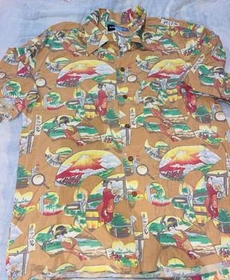 Kansai International Men Shirt Vintage Art To Wear Novelty Cotton 80s Archival L - Image 1 of 4