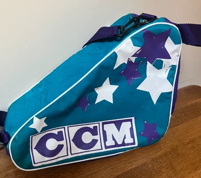 CCM винтажный коньков сумка бирюзовый и фиолетовый - Изображение 1 из 4