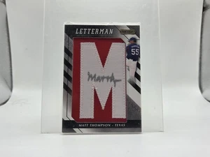 2008 Razor Letterman Matt Thompson #MT Auto LETTER M - Picture 1 of 2