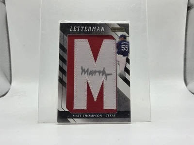 2008 Razor Letterman Matt Thompson #MT Auto LETTER M - Image 1 of 2