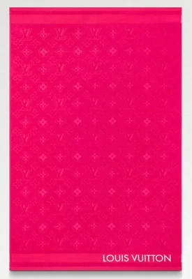 Louis Vuitton Drap Bain LVacation Fuchsia 粉色 Monogram 经典标志 沙滩毛巾 — 第 1/4 张图片