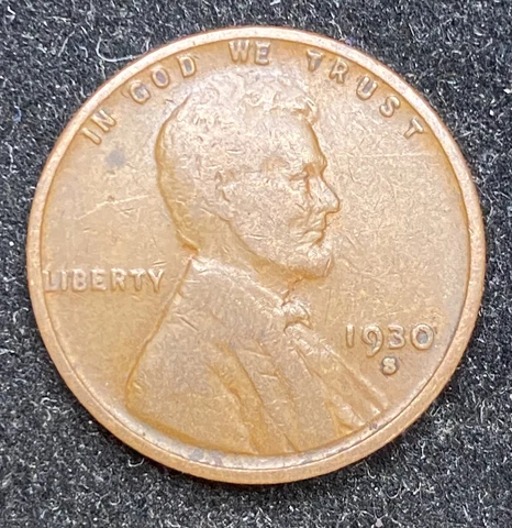 1930 S Lincoln Wheat Penny- Free Shipping Cover