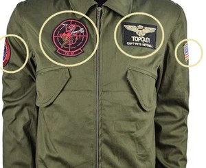 TOP GUN II NAWCWD Cpt. JUEGO DE 4 PARCHES DE INSTRUCTOR Pete ""Maverick"" Mitchell - Imagen 1 de 12