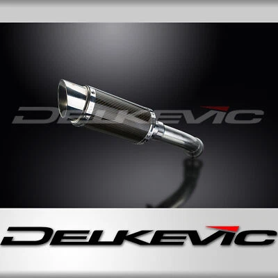 BMW K1200R 2005-2009 Delkevic Slip On 8" Kit Silenciador Escape Carbono Redondo Foto 1 de 4