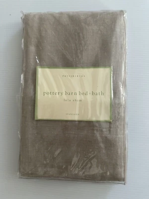 Pottery Barn Bed + Bath ~ (NEW) LOLA standard pillow Sham Beige TAN Linen Blend - Image 1 of 4
