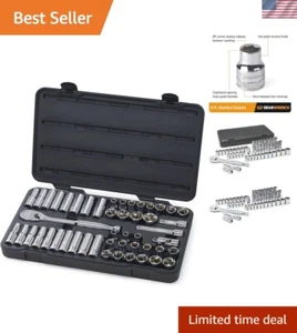 49 Pc. 1/2" Drive 6 Pt. Socket Set, Standard/Deep, SAE/Metric - - Bild 1 von 9