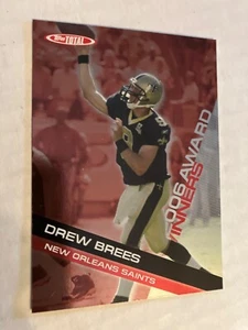 NEW ORLEANS SAINTS Purdue drew Brees 2007 award winners  insert fb card read - Picture 1 of 2