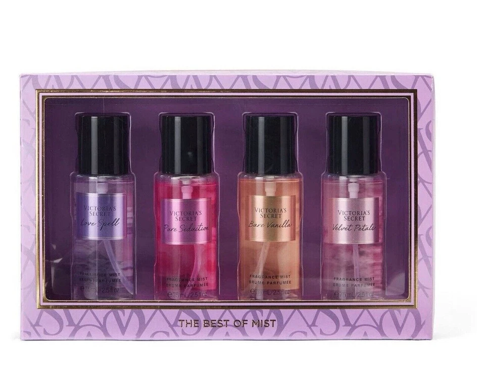 VICTORIA'S SECRET Victoria’s Secret Lo Mejor de Cuatro Mini Niebla Set de Regalo 75 ml Cada uno