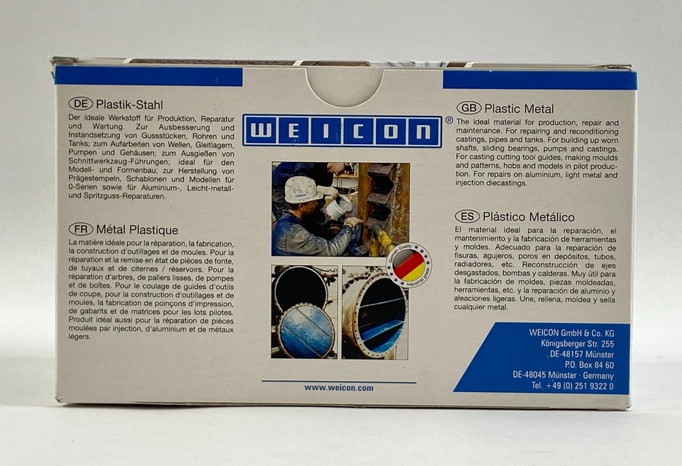 Weicon System Based Epoxy Resin Plastic Steel Type C 500 g - Image 1 of 3