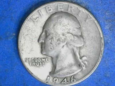 1946 D Washington 90% Silver Quarter * FREE SHIPPING & TRACKING - Image 1 of 4