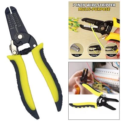 HOCHSTE Wire Cable Stripper Cutter Pliers Crimping Tool Electrician Tool 10-22AWG 7in 1