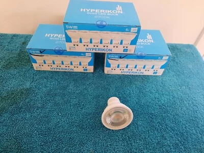 Светодиодная лампа прожектора Hyperikon SGU10-27N 85-265 В 5 Вт, двухконтактная базовая GU10, 2700K 6 шт. - Изображение 1 из 4