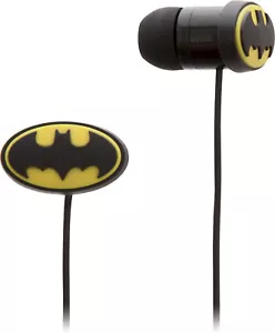 NEW Bioworld DC Comics BATMAN In-Ear Headphones Black ER9391BTM02BS00 earbuds - Picture 1 of 2