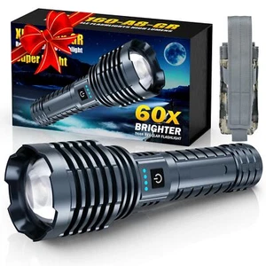 Super Bright Rechargeable Flashlights 2400000 High Lumen, Powerful LED Flashl... - Picture 1 of 9