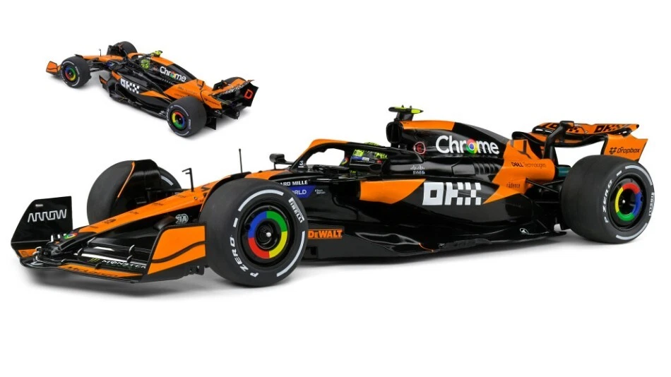 SOLIDO MCLAREN F1 MCL38 N.4 WINNER MIAMI GP 2024 LANDO NORRIS 1:18 - Image 1 of 1