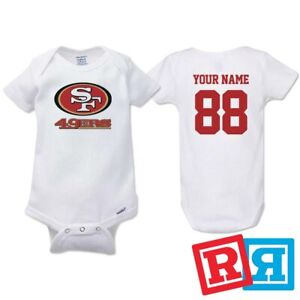 Personalized San Francisco 49ers Gerber Baby Onesie® Cotton Custom Bodysuit