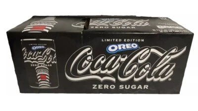 NEW LIMITED EDITION OREO COCA COLA ZERO SUGAR SODA 10 PACK 7.5 OZ MINI CANS Coke - Image 1 of 4