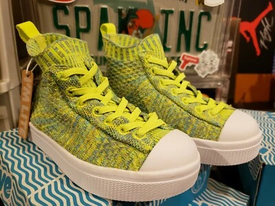 NATIVO Verde Amarillo JEFFERSON 2.0 HIGH LITEKNIT Niños Tenis Zapatos 8T / 24 EUR Foto 1 de 4