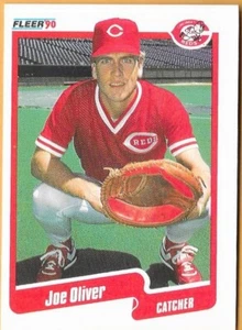 Joe Oliver Cincinnati Reds #426 - Fleer casi nuevo-como nuevo 1990 - Imagen 1 de 2