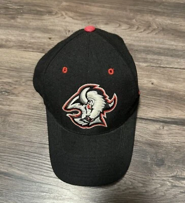 🔥De colección Buffalo Sabres Nike Equipo Cabeza de Cabra Sombrero Gorra NHL Negro Lana Talla Única Logo Foto 1 de 4