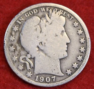 1907-D Barber Half Dollar 90% Silver Coin Circulated BH522 - Picture 1 of 2