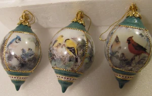 Bradford Exchange Ornamenti Natalizi Mattina Serenata Lena Liu Uccellini Cardinale - Foto 1 di 10