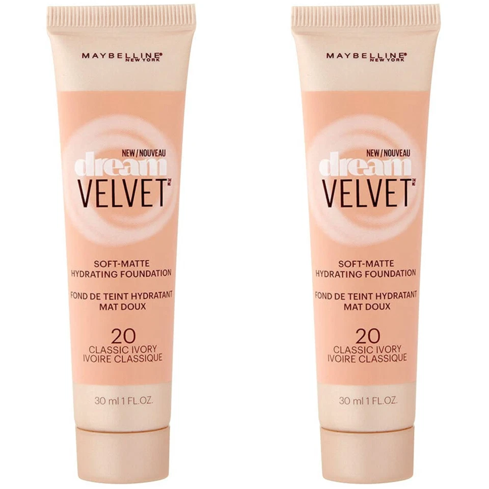 Maybelline Dream Velvet Foundation 20 Classic Ivory 1.00 FL Oz