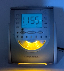 TIMEX INDIGLO T619T Nature Sound Machine CD Player Clock Radio Digital - Tested - Picture 1 of 11