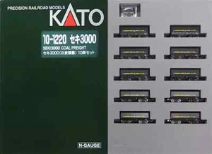 BS KATO N Scale 10-1220 Seki3000 Coal Loaded 10-Car Railway Model Freight Car - Picture 1 of 3
