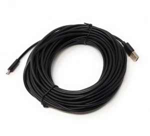 System-S USB 2.0 Cable 42 8/12ft Micro B Plug To Type A Plug Adapter IN Black - Picture 1 of 4