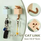 Cute Cat Key Holder Hook Creative Adhesive Hook Without NEU Drilling X2Q5