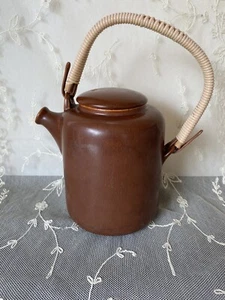 Vintage Upsala Ekeby Schweden Kunstkeramik braun 6" Teekanne - Bild 1 von 10