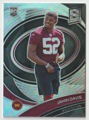 2021 Panini Spectra Jamin Davis #188 Holo #d/149 Commanders LB - Image 1 of 2