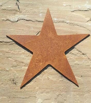 Ржавый металлический STAR садовое украшение деревенский винтажный подарок на день рождения подарок - Изображение 1 из 4
