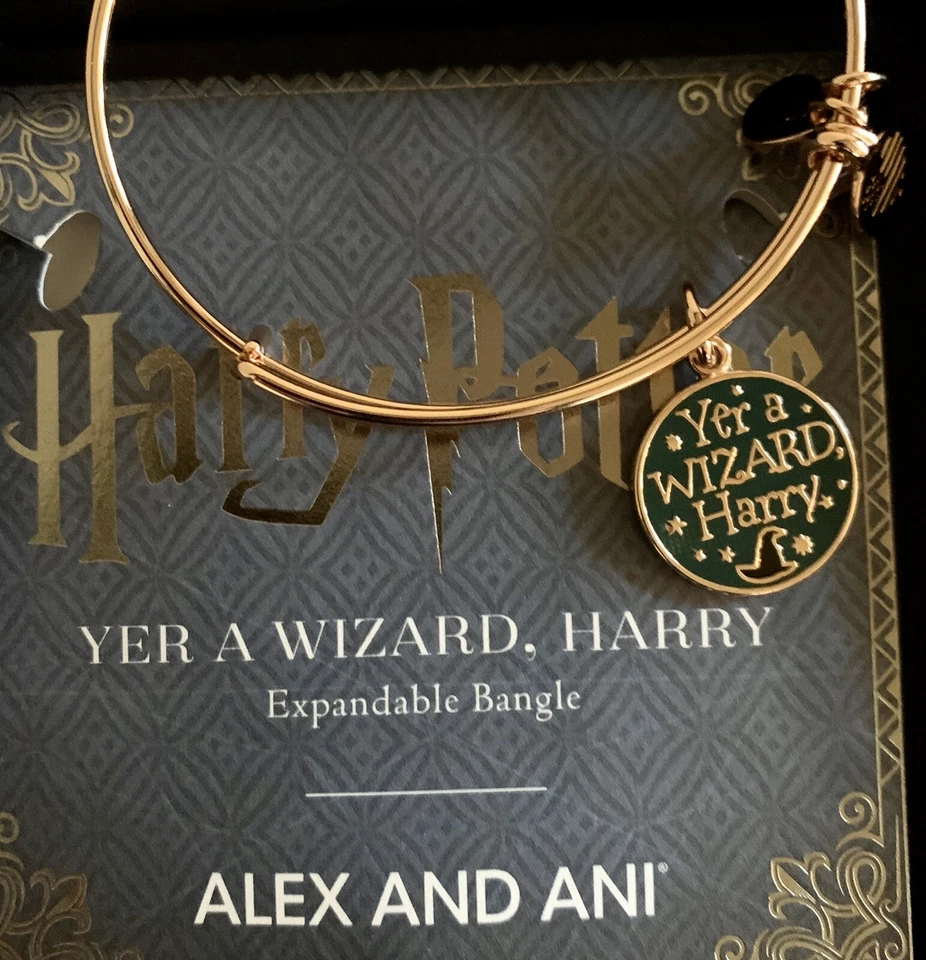 Alex and Ani Harry Potter "yer a Wizard Harry" Charm Bangle AS18HP34SR