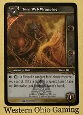World Of Warcraft TCG Torn Web Wrapping #19 Foil USED WOW Naxxramas