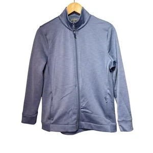 T by Talbots Jacket Women’s Size LP Petite Baby Blue Full-Zip Activewear Fleece - Picture 1 of 5