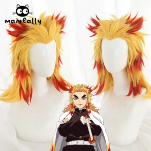 Parrucca cosplay Rengoku Kyoujurou parrucca perivigo - Foto 1 di 4
