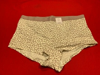 Panty corto de algodón con estampado de leopardo Auden para mujer - malva, talla X (14) Foto 1 de 4
