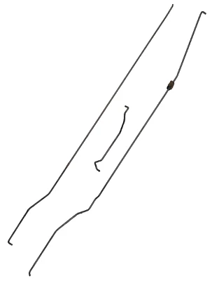 (3 piezas) 89-94 Geo Metro 2 puertas pasajero derecha manija de puerta/cerradura varillas de acoplamiento Foto 1 de 4