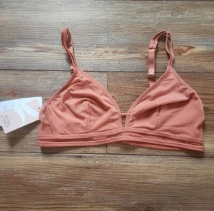 Lively Bra Womens M Terracotta Mesh Trim Bralette NEW - Picture 1 of 8