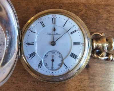 Rare 1906 Hamilton Grade 961 16s 21j Railroad Gr Pocket Watch - Image 1 of 4