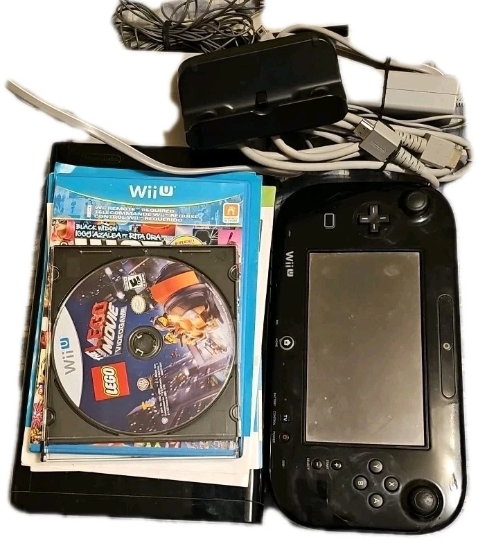 Nintendo Wii U Deluxe 32GB Console With Gamepad, 11 Games, Cables, Manuals, Etc. - Image 1 of 4