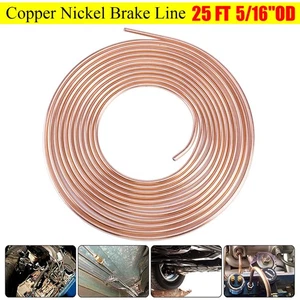25 feet Roll Copper Brake Pipe Line Fuel Hose Line Tubing 5/16" 8.0mm ~ - Picture 1 of 7