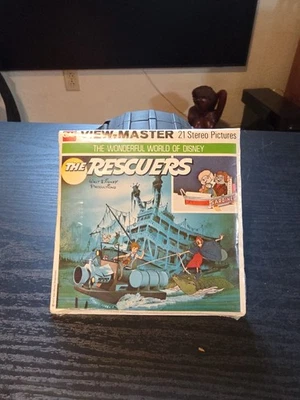 NEW Vintage 1977 Disney's - The Rescuers - View-Master 3-Reel Set H-26 GAF  - Image 1 of 4