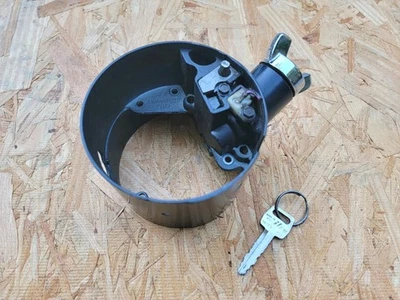 1980-1991 Ford F150 F250 Bronco coluna de direção basculante flange automática com chave OEM - Imagem 1 de 4